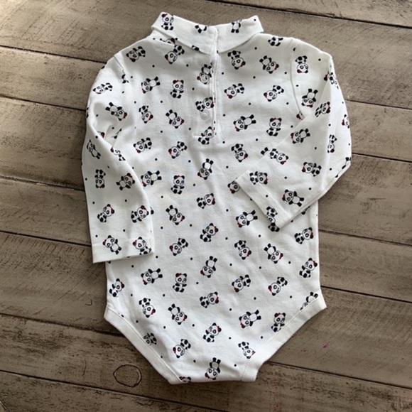 Gymboree Holiday Panda Bodysuit 12 18 months NWOT - Picture 4 of 4